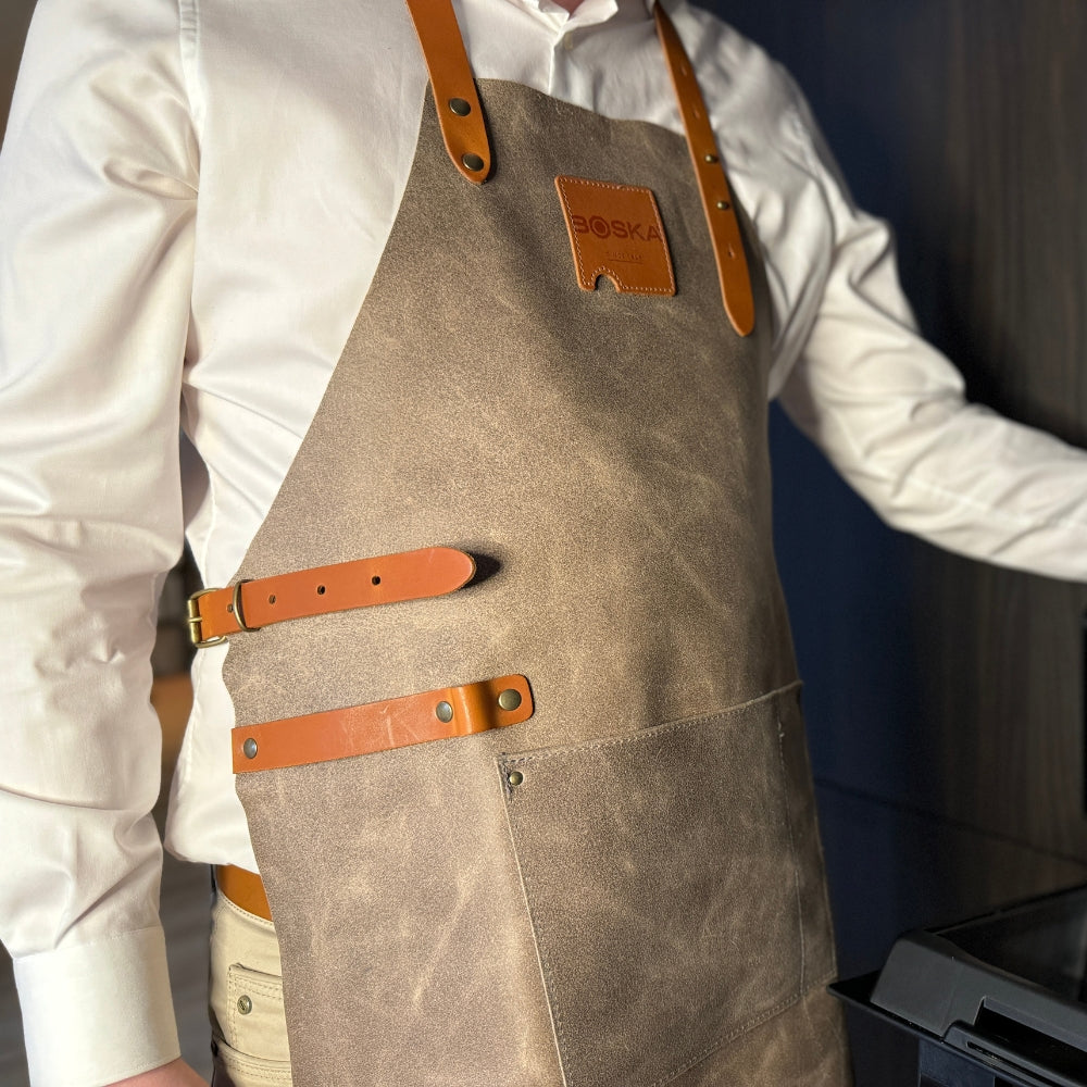 Leðursvunta Mr.Smith – Grá