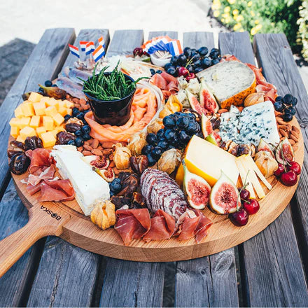 Viðarbretti hringlaga XL – ⌀55 cm