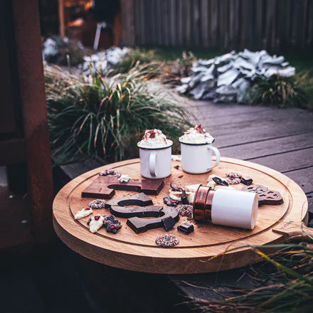 Viðarbretti hringlaga XL – ⌀55 cm