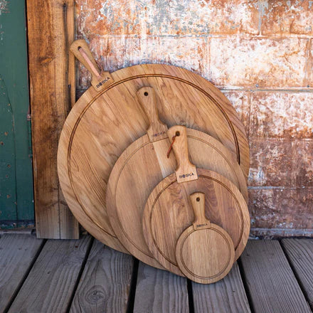 Viðarbretti hringlaga XL – ⌀55 cm