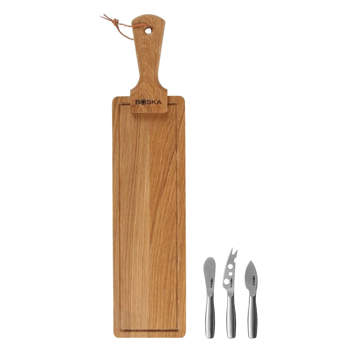 Ostahnífasett með Friends viðarbretti – 40cm