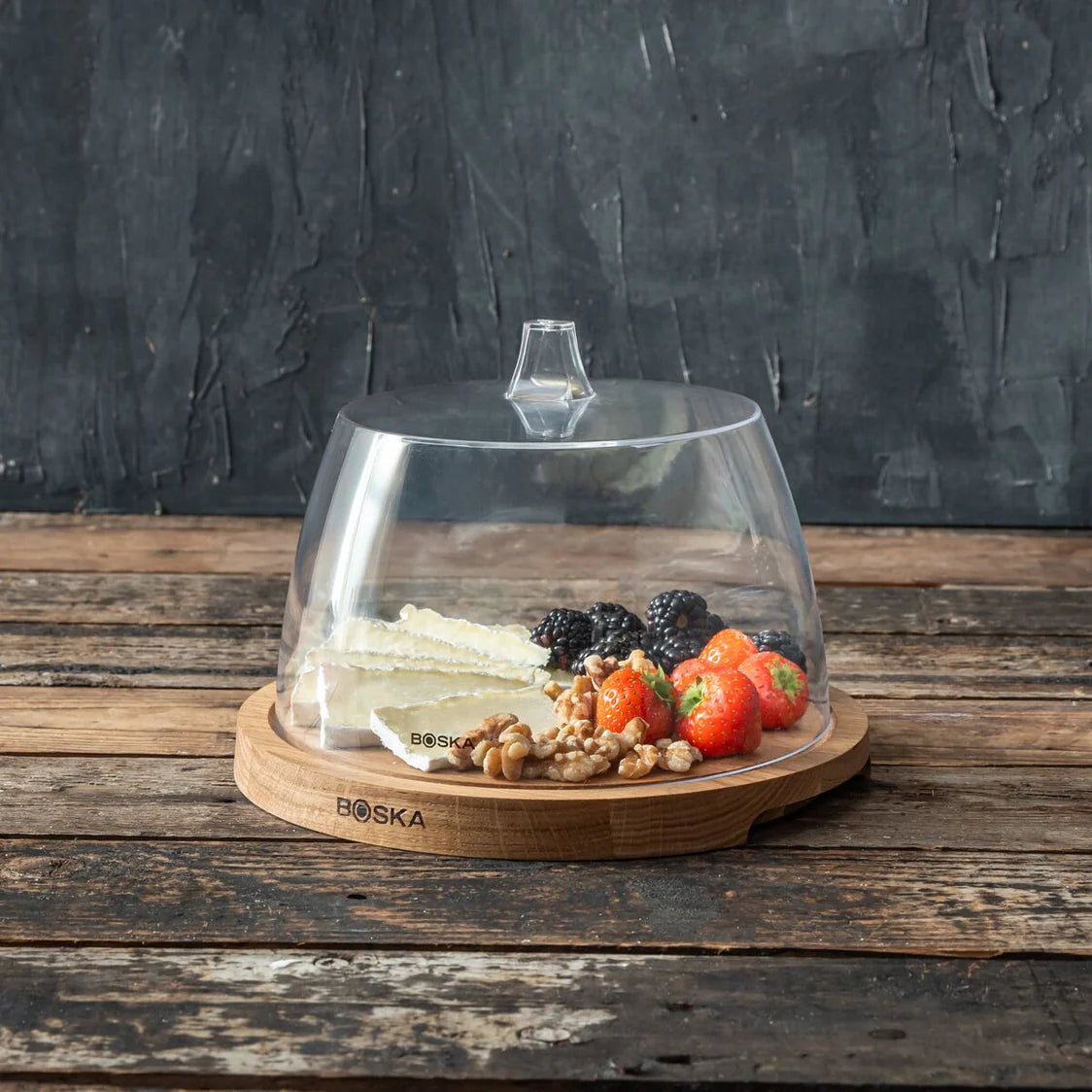 Hringlaga viðarbretti Friends - með kúpli